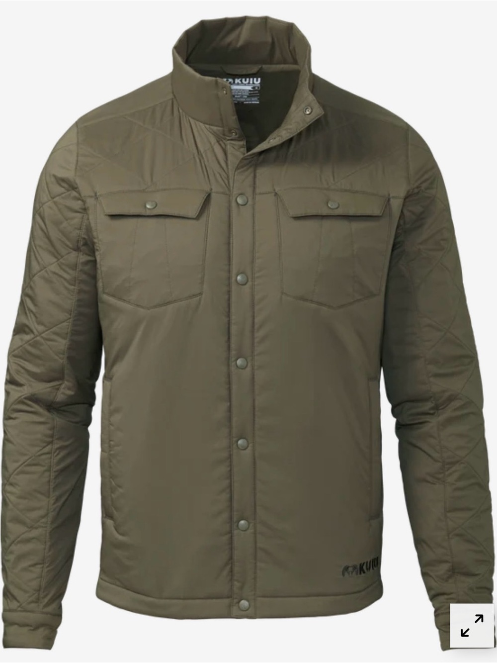 KUIU Base Camp Insulated Shirt Jacket in Ash SZ Large
